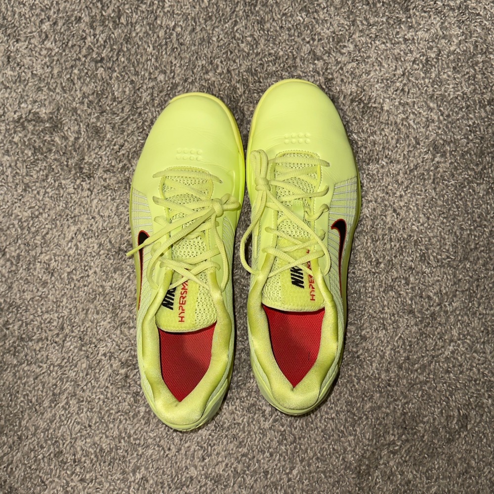 Nike Hyperspeed Court Volt Yellow Crimson Volleyball Shoes HJ0549-700 Mens 11 - Picture 3 of 9
